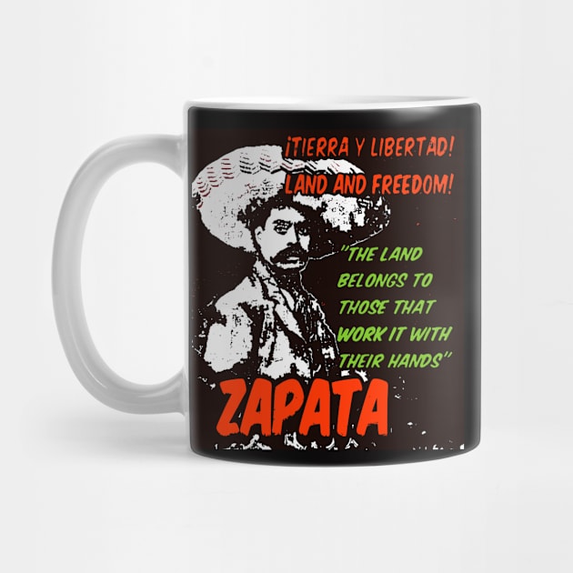 Emiliano Zapata - Tierra y Libertad by Tony Cisse Art Originals